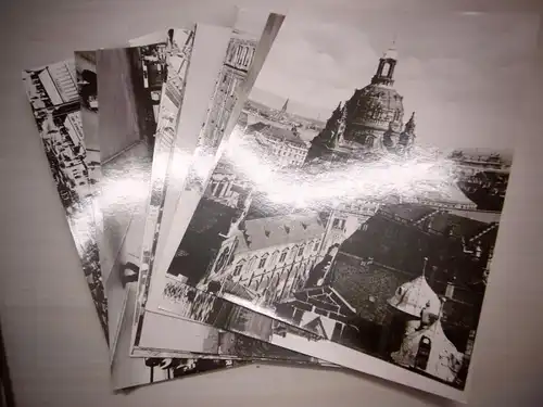 Alte Fotomappe "Dresden um 1930" mit 18 großen schwarz-weiß-Fotografien