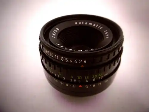 Kamera Objektiv Domiplan 2.8 / 50 automatic lens