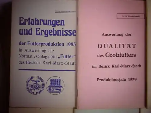 11 alte Hefte für die Landwirtschaft (Dienstgebrauch) aus den 1970/80er Jahren