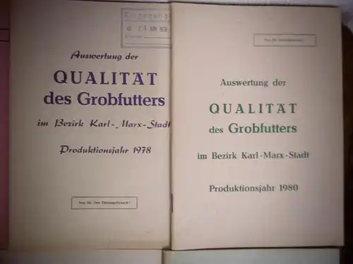 11 alte Hefte für die Landwirtschaft (Dienstgebrauch) aus den 1970/80er Jahren