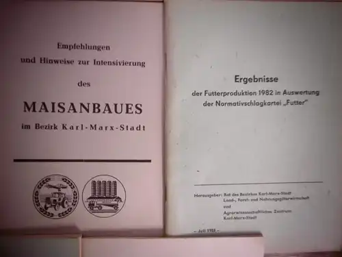 11 alte Hefte für die Landwirtschaft (Dienstgebrauch) aus den 1970/80er Jahren