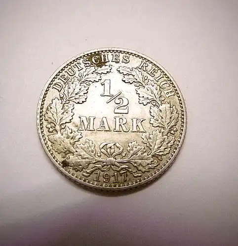 1/2 Mark, Deutsches Reich, E, 1917