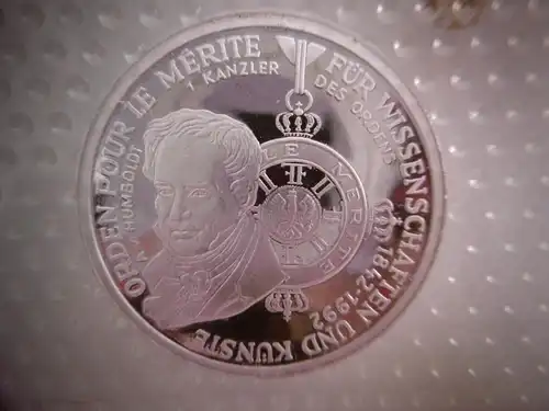 10 DM Münze "Orden pour le merité", Prägest. D,  1992 , OVP