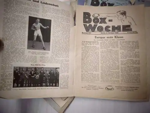 Stk.Preis 9,90 € !!! Alte Zeitschrift "Box Sport" von 1926/ 1927/ 1928/ 1938