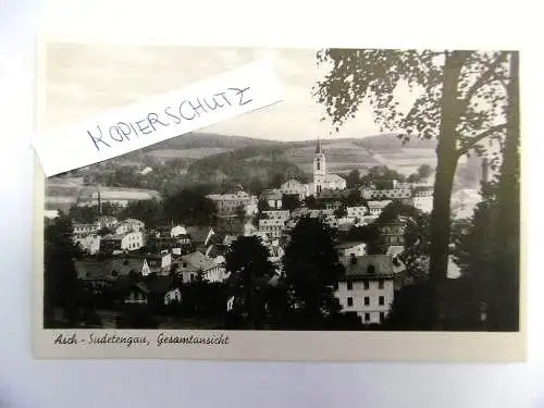 Alte Postkarte "Asch Sudetengau", ungelaufen