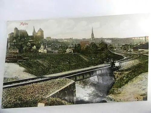 Alte Feldpostkarte / Echtfotokarte "Mylau", Kaiserzeit