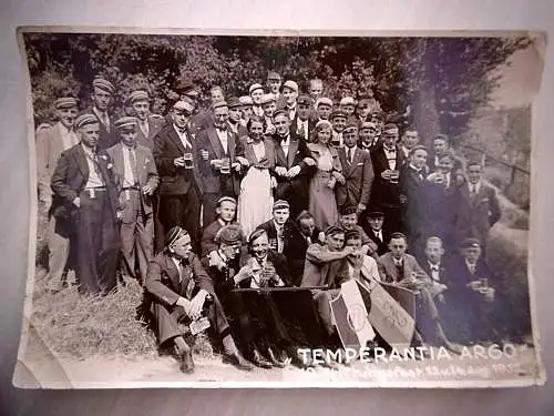 Altes Foto "10. Stiftungsfest Temperantia Argo August 1932"