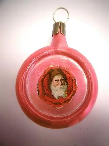 Wunderschöner nostalgischer Christbaumschmuck "Oblade mit Nostalgiebild"-Rar!!!
