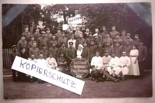 Alte Foto Postkarte "Bad Kissingen Restaurant Germania", gelaufen 1916