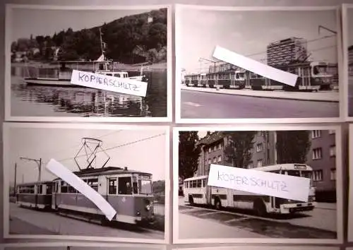 Sammlung "100 Jahre Strassenbahn in Dresden 1872-1972", 9 Fotokarten+1 Abzeichen