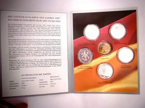 Offizielles Euro Gedenkmünzenset der BRD 2007 (MDM)