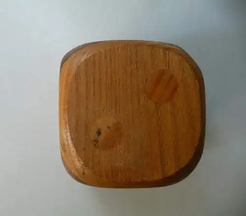 Großer Würfel Riesenwürfel aus Holz Intarsien Seitenlänge 7 cm
