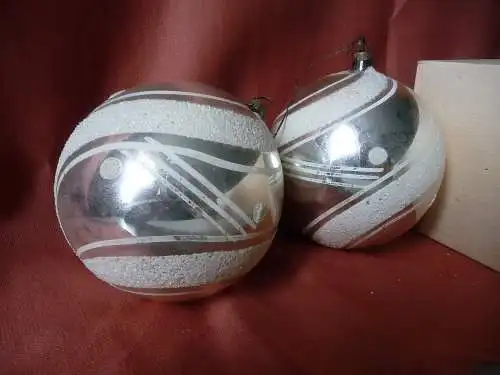 9 Christbaumkugeln Weihnachtsbaumschmuck Glas Lauscha