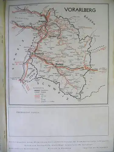 Broschüre Heft Bildband Vorarlberg Fremdenverkehr ca. 1940 / Fotos Risch-Lau ua.