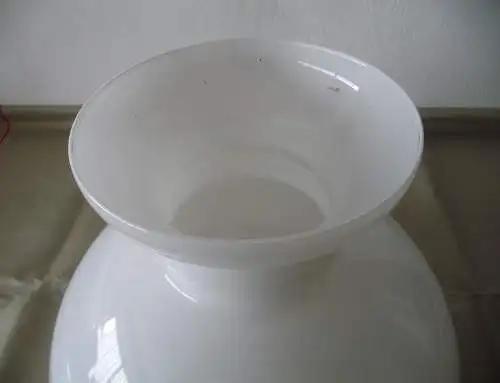 Großer Lampenschirm Glas weiß für Deckenleuchte