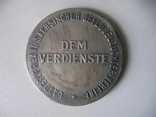 Medaille Landesverband Sächsdischer Geflügelzüchter Verdienst Hörnlein