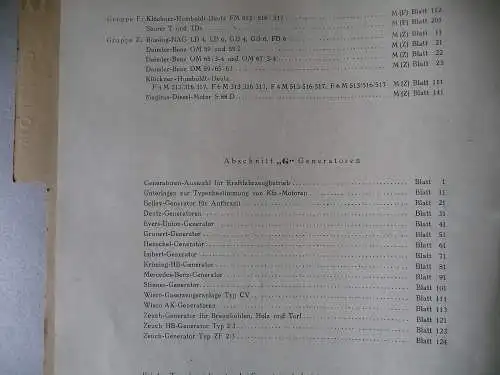 Mappe Loseblattsammlung "Der Fahrzeuggenerator" Lösekrug/Riedel 1944