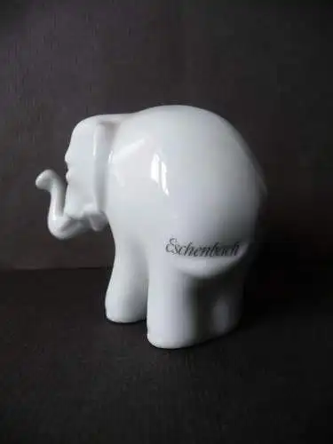 Kleine Figur Elefant / Eschenbach Weißporzellan