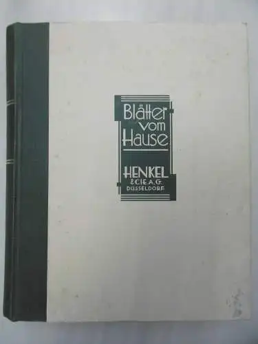 "Blätter vom Hause Henkel" Sammelband kompl. Jahrg. 1936