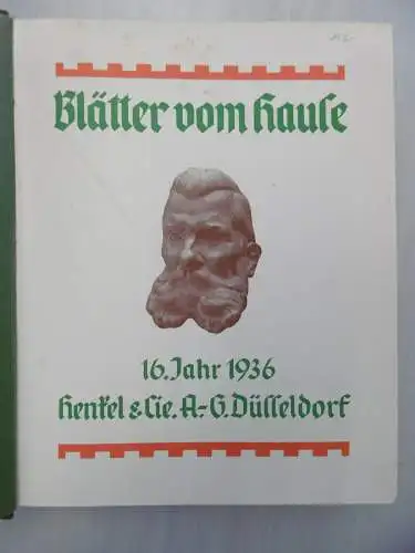 "Blätter vom Hause Henkel" Sammelband kompl. Jahrg. 1936