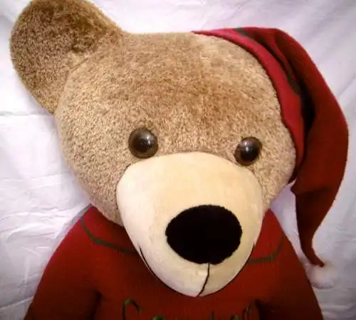 Vintage Riesenteddy "Gondi" Gondrom Maskotchen (Unicef) , Höhe ca. 140 cm