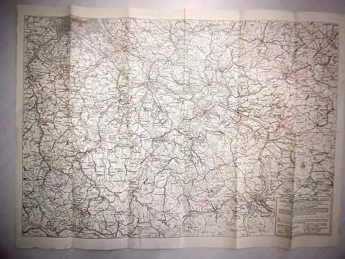 Alte Dr. Spohrs Wanderkarte für die sächs. Schweiz aus 1937 