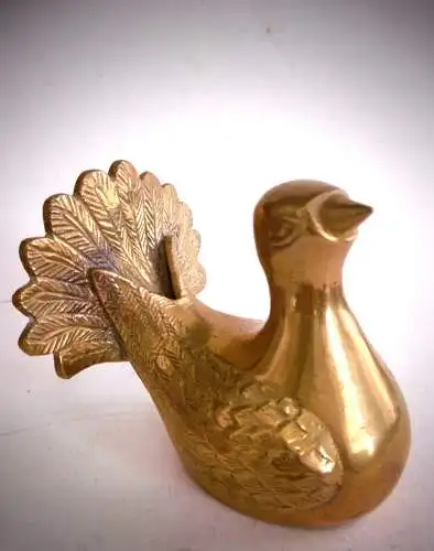 Bezaubernde Vintage Dekofigur aus Messing:  "Ente" , ca. 8 x 7 cm