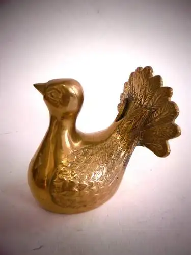 Bezaubernde Vintage Dekofigur aus Messing:  "Ente" , ca. 8 x 7 cm