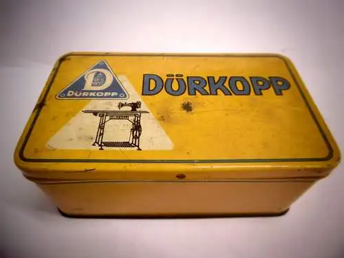 Alte Nähmaschinen Blech-Dose "Dürkopp"