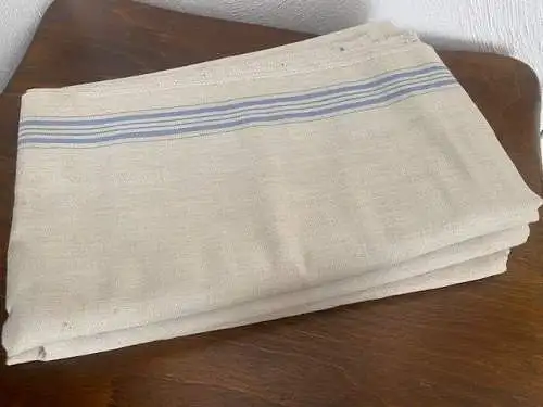 3 schöne große Leinentücher in Naturfarbe