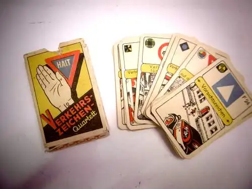 Verkehrszeichen Quartett aus den 1930er Jahren Nr. 1269