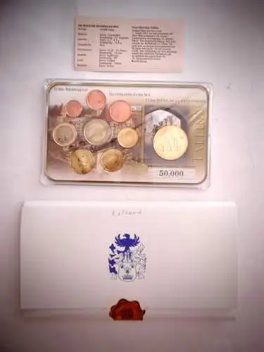 Euromünz Set Estland 2011 in orig. Blister mit Zertifikat,  OVP