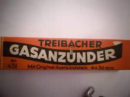 Retro! Treibacher Gasanzünder im originalen Karton
