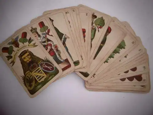 Altes Kartenspiel , 32 Stück