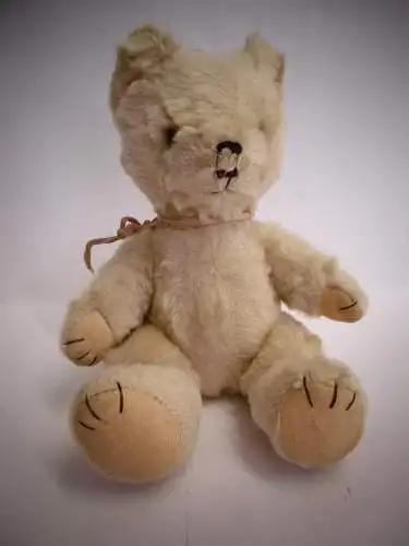 Vintage Plüschtier von STEIFF: "Teddy" mit bewegl. Armen, Beinen + Kopf