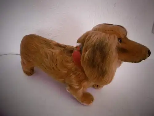Vintage Plüschtier "Steiff-Knopf im Ohr", Dackel Waldi , unbespielt, Top Zustand