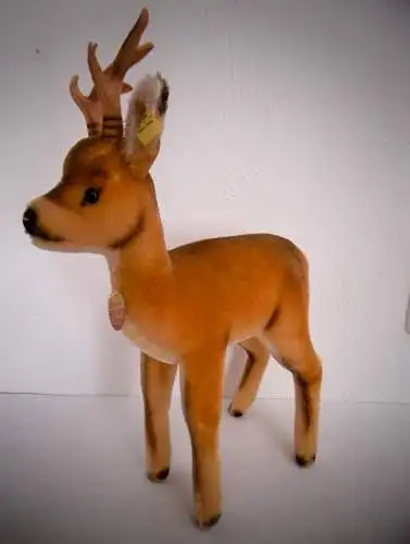 Vintage Plüschtier "Steiff - Knopf im Ohr" Rehbock , unbespielt, Top Zustand!