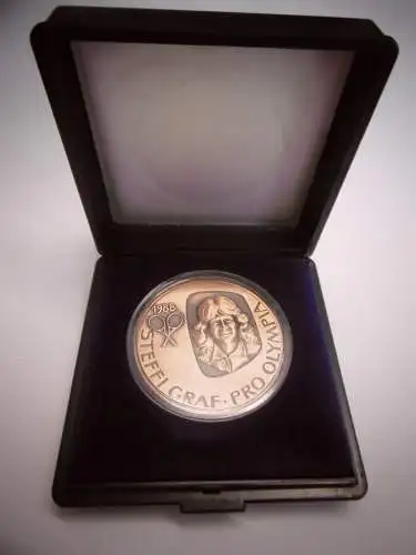 Kupfer Medaille "Steffi Graf Olympia 1988", ca. 36 mm