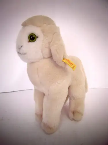 Vintage Plüschtier "Steiff - Knopf im Ohr" Lamm/Lämmchen , unbespielt, Top Zst.