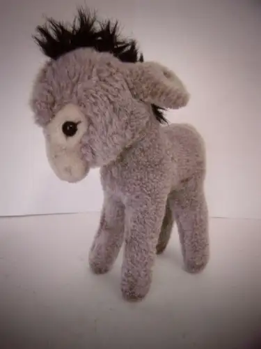 Vintage Plüschtier Steiff "Kleiner grauer Esel" , unbespielt