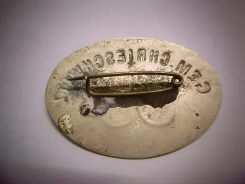 Alte Anstecknadel "GEM Chrieschwitz 35 ", Plauen im Vogtland