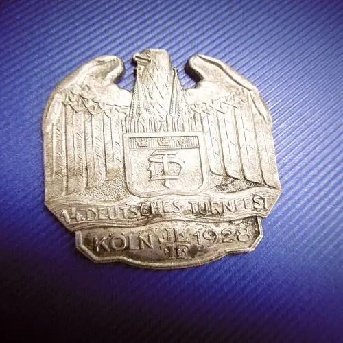 Altes Abzeichen/ Anstecknadel "Deutsches Turnfest Köln 1928"