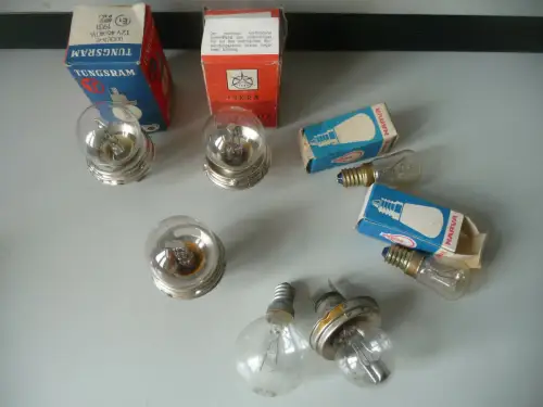 7 verschiedene Fahrzeuglampen Narva Tungsram für Ost-Autos Trabant Wartburg 