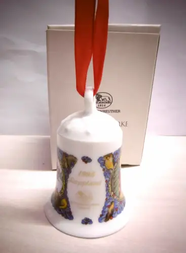 Weihnachtsglocke Hutschenreuther Lappland 1995, in OVP