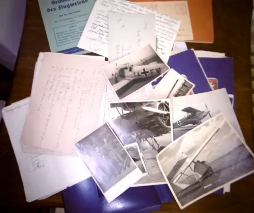 Kleiner Papiernachlass/ Konvolut eines Luftwaffensoldaten, 2. WK