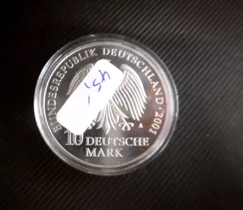 10 DM Münze 2001 Katharinenkloster + Meeresmuseum,925er Silber, ca. 19 Gramm