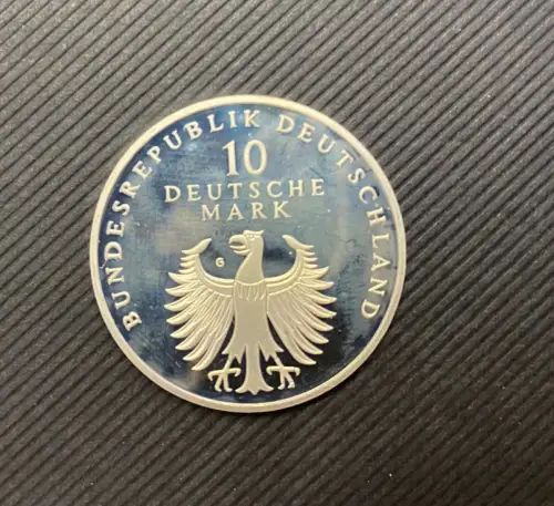10 DM Münze 1998 "Fünfzig Jahre Deutsche Mark", ca. 16 Gramm