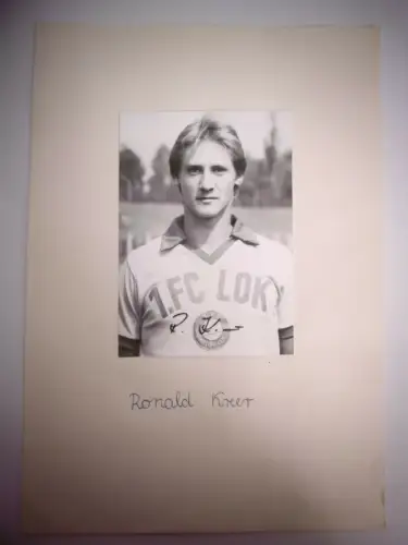 Alte Autogrammkarte "Dieter Kühn" 1. FC LOK, um 1980, Top Zustand!