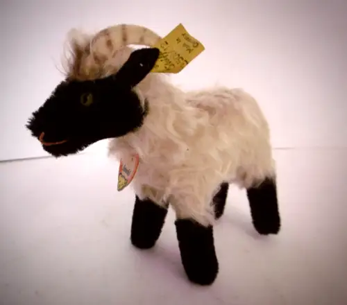 Niedliches Vintage Plüschtier von STEIFF: "Steinbock Snucky"