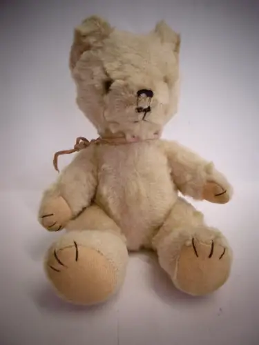 Vintage Plüschtier von STEIFF: "Teddy" mit bewegl. Armen, Beinen + Kopf